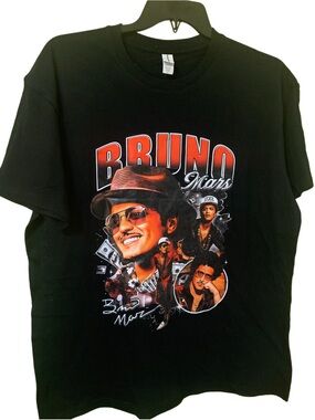 Caribbean Seal  Bruno Mars  black T-shirt size XL. NWOT